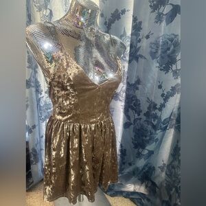 Chocolate velvet romper